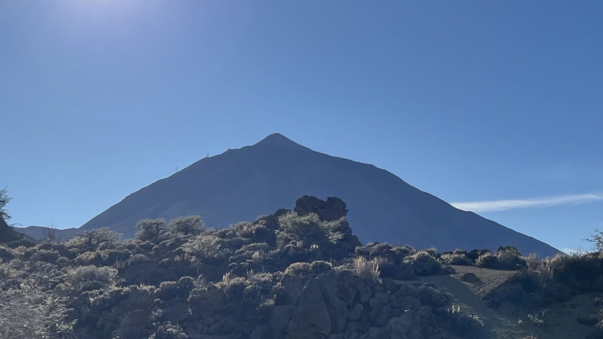 Vista panorámica del Teide, techo de España con 3.715 m